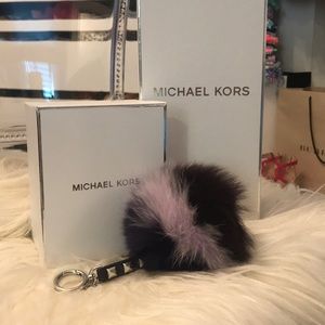NIB Michael Kors Fox Fur Charm